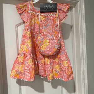 Cynthia Rowley Floral Kids Dress with Bag
